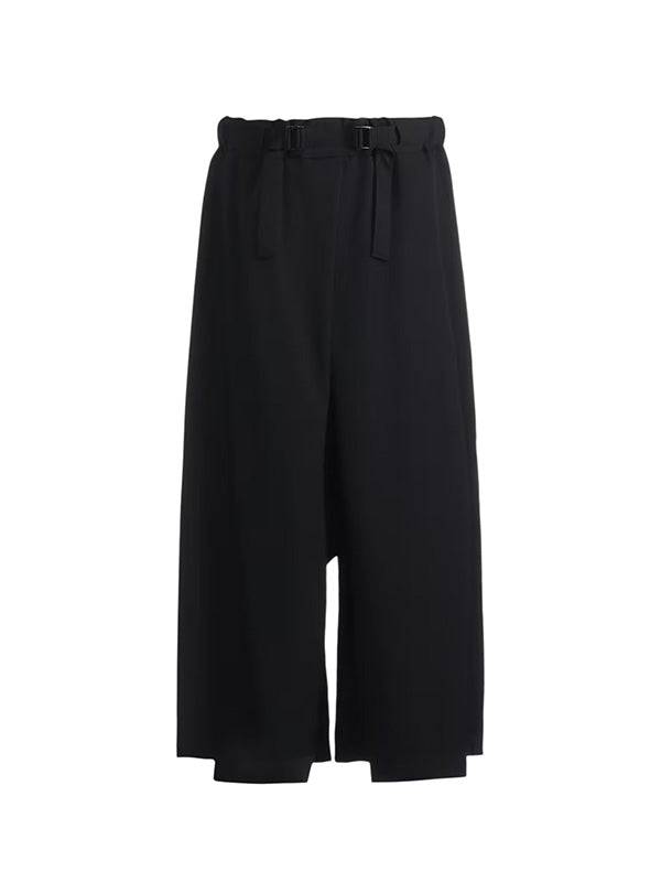【Ground Y - グラウンドワイ】WOOL GABARDINE GY HAKAMA TYPE1 / BLACK(パンツ/ブラック)