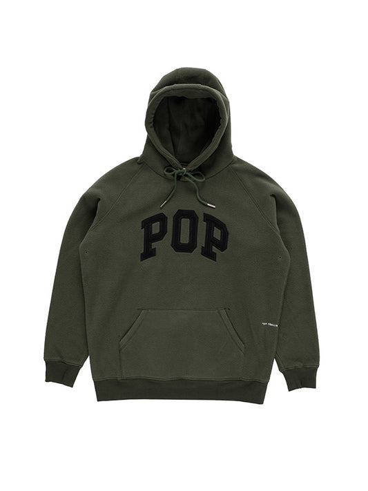 【POP TRADING COMPANY - ポップ トレーディング カンパニー】ARCH HOODED SWEAT / DUFFEL GREEN(フーディー/グリーン)