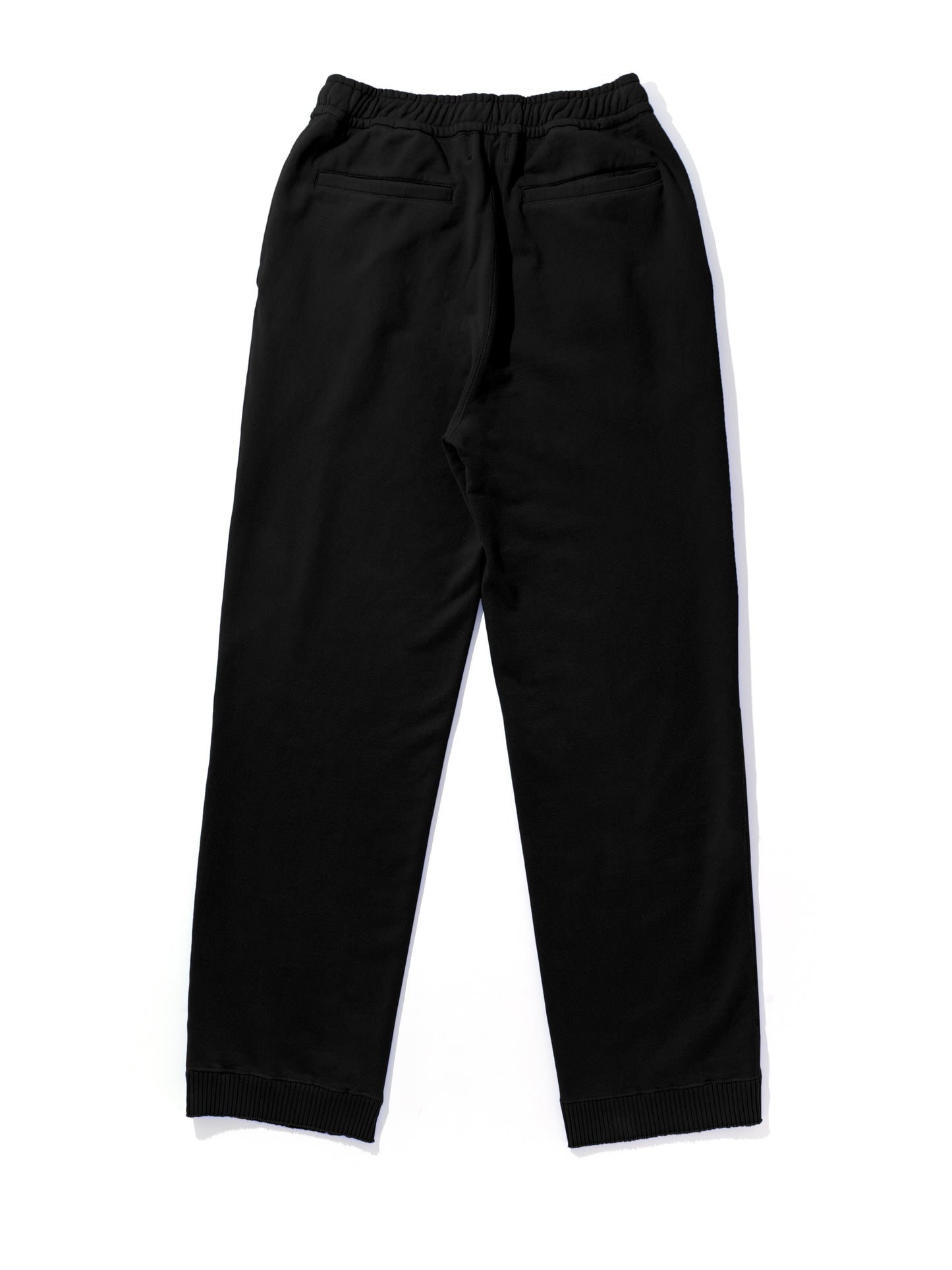 【Perfect ribs® - パーフェクトリブス】Straight Wide Pants (スウェットパンツ/ブラック)