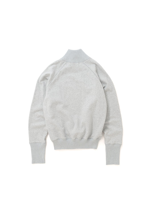 【Perfect ribs® - パーフェクトリブス】Zip Turtle Neck Sweat Shirt / HEATHER GRAY(タートルネックスウェットシャツ/ヘザーグレー)