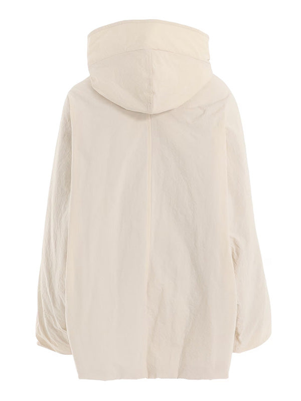 【Y's - ワイズ】NY/ VINTAGE OXFORD HOODIE COAT / OFF WHITE (コート/オフホワイト)