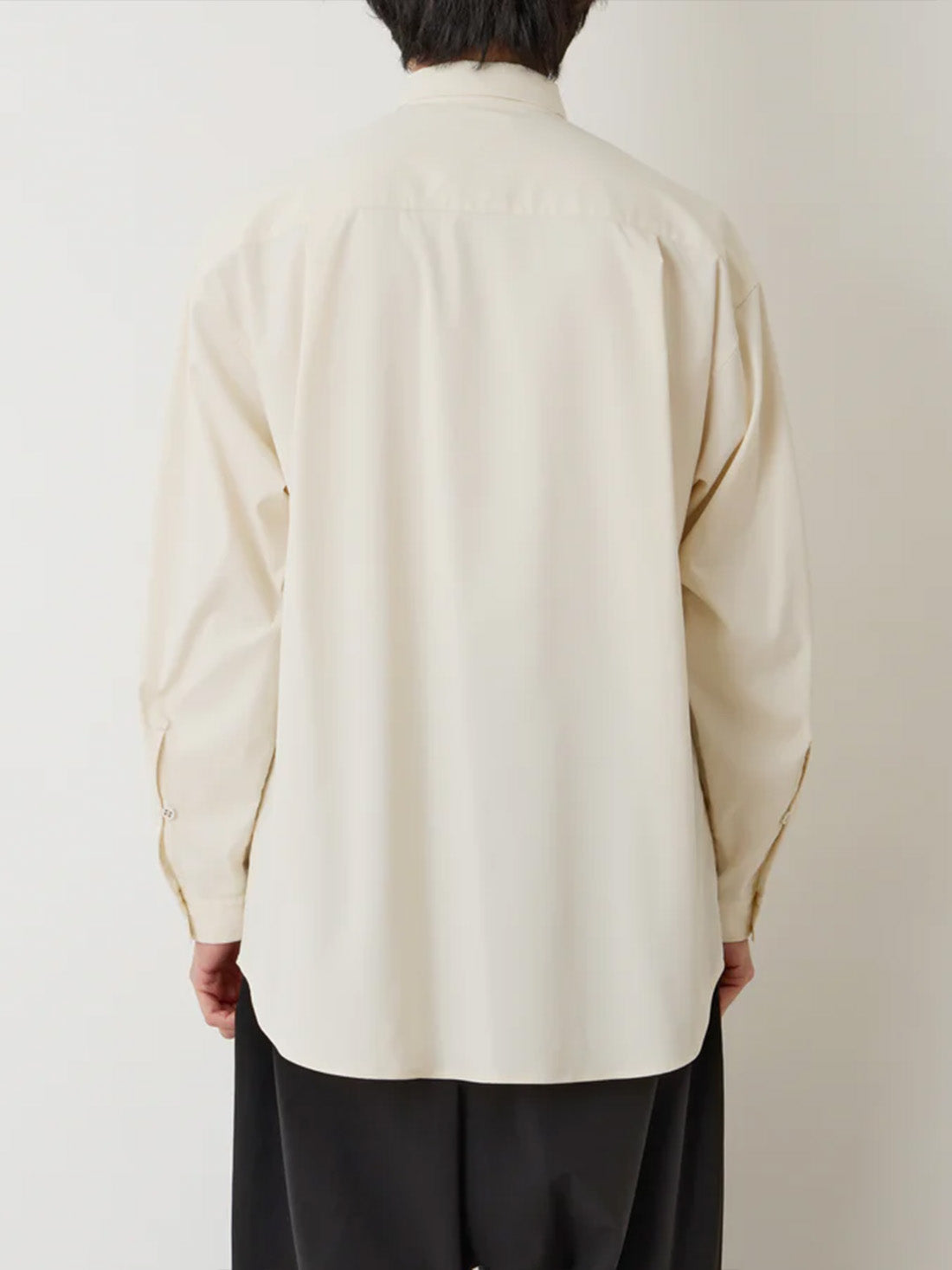 【White Mountaineering - ホワイトマウンテニアリング】REGULAR COLLAR SHIRT / IVORY (シャツ/アイボリー)