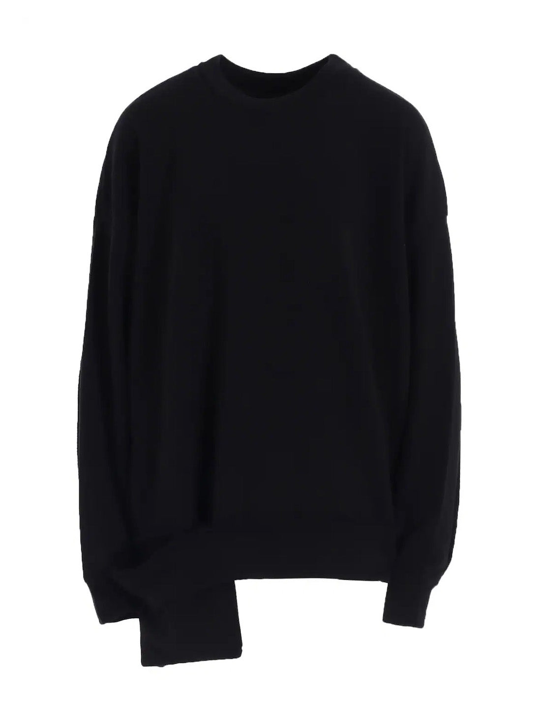【Y's - ワイズ】SOFT FRENCHTERRY RIGHT POCKET SWEATSHIRT / BLACK (スウェット/ブラック)