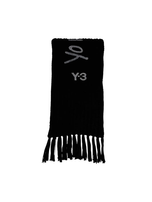 【Y-3 -ワイスリー】CHUNKY KNIT SCARF / BLACK(マフラー/ブラック)