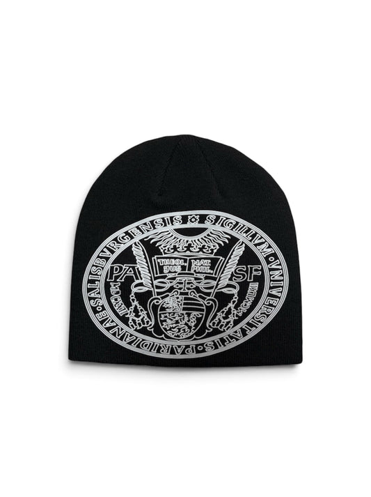 【ERL - イーアールエル】UNISEX VARSITY BEANIE / BLACK (ビーニー/ブラック)