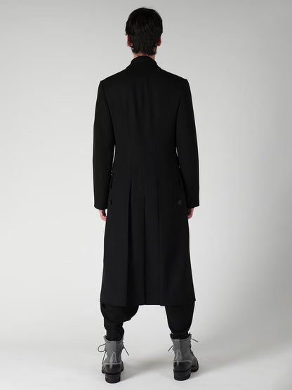 【Yohji Yamamoto POUR HOMME - ヨウジヤマモト プールオム】ARMY GABARDINE NAPOLEON JACKET（ジャケット/ ブラック)