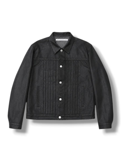 【JOHN LAWRENCE SULLIVAN - ジョンローレンスサリバン】WASHED DENIM JACKET（ジャケット/コーティングブラック)