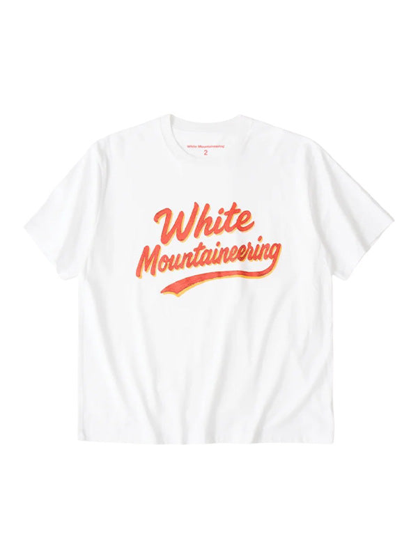 【White Mountaineering - ホワイトマウンテニアリング】WM PAINT LOGO T-SHIRT / WHITE (Tシャツ/ホワイト)