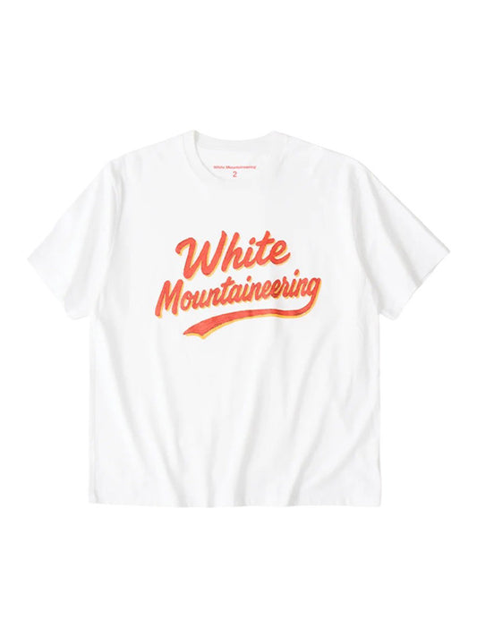 【White Mountaineering - ホワイトマウンテニアリング】WM PAINT LOGO T-SHIRT / WHITE (Tシャツ/ホワイト)