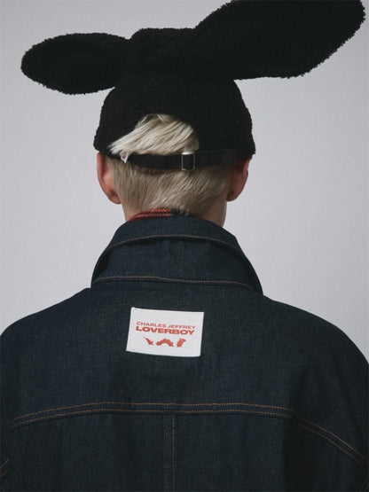 【Charles Jeffrey Loverboy - チャールズ ジェフリー ラバーボーイ】TEDDY RABBIT CAP / BLACK (キャップ/ブラック)