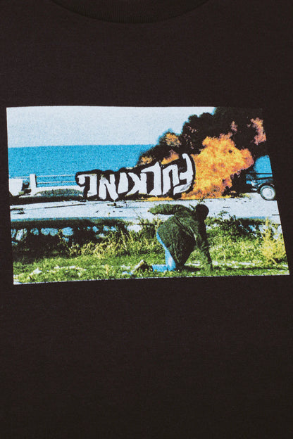 【Fucking Awesome- ファッキングオーサム】CAR BURN TEE /  BLACK（Tシャツ/ブラック)
