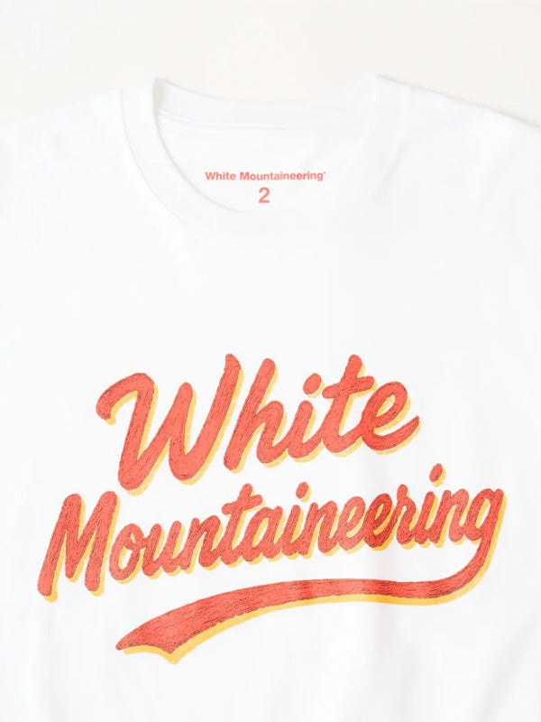 【White Mountaineering - ホワイトマウンテニアリング】WM PAINT LOGO T-SHIRT / WHITE (Tシャツ/ホワイト)