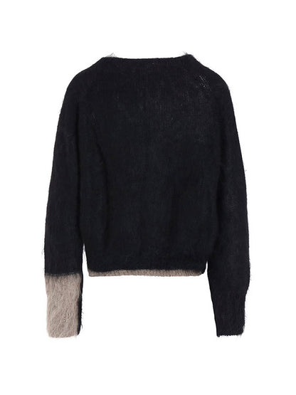 【Y's - ワイズ】COLOR SCHEME MOHAIR CARDIGAN / BLACK (カーディガン/ブラック)