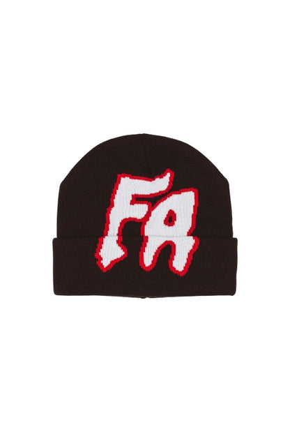 【Fucking Awesome- ファッキングオーサム】BIG SEDUCTION CUFFED BEANIE / RED BLACK（ビーニー/レッドブラック)