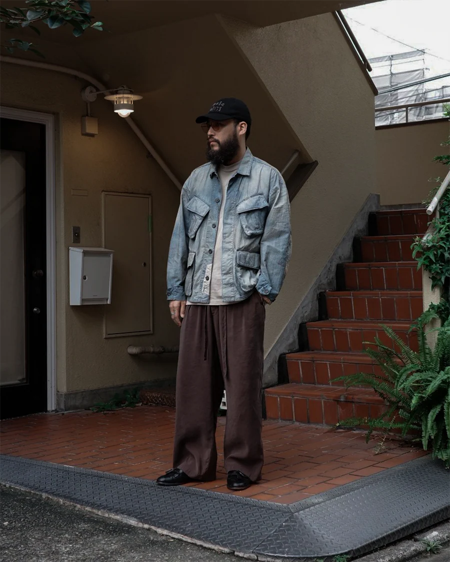 【ANACHRONORM - アナクロノーム】CHAMBRAY REMAKED FATIGUE JACKET / INDIGO (ジャケット/インディゴ)