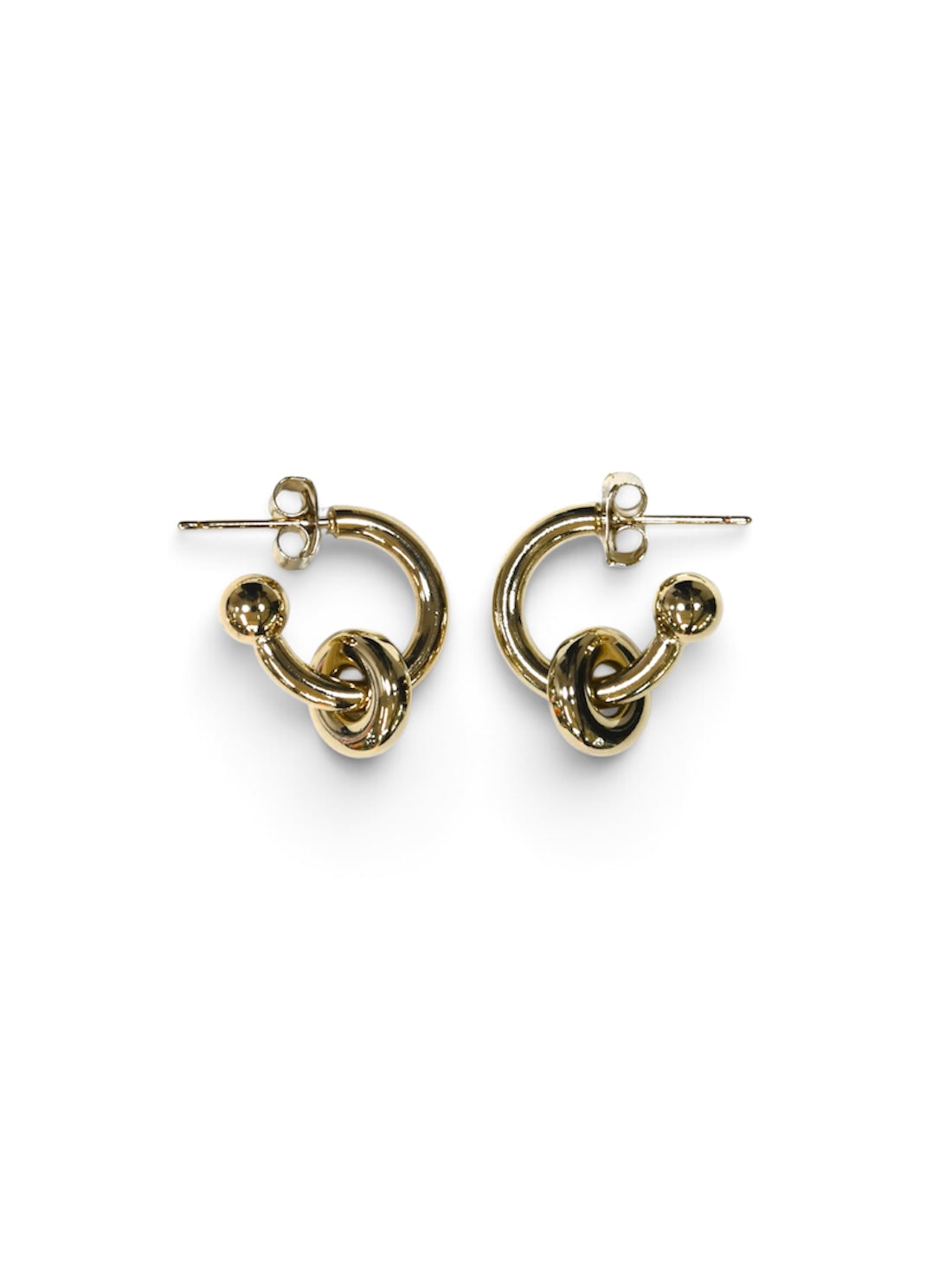 【JUSTINE CLENQUET- ジュスティーヌクランケ】ETHAN EARRINGS (ピアス/ゴールド)