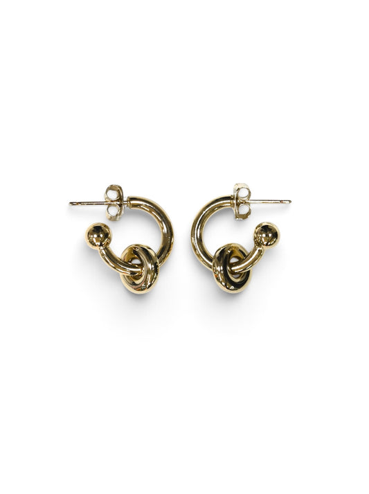 【JUSTINE CLENQUET- ジュスティーヌクランケ】ETHAN EARRINGS (ピアス/ゴールド)