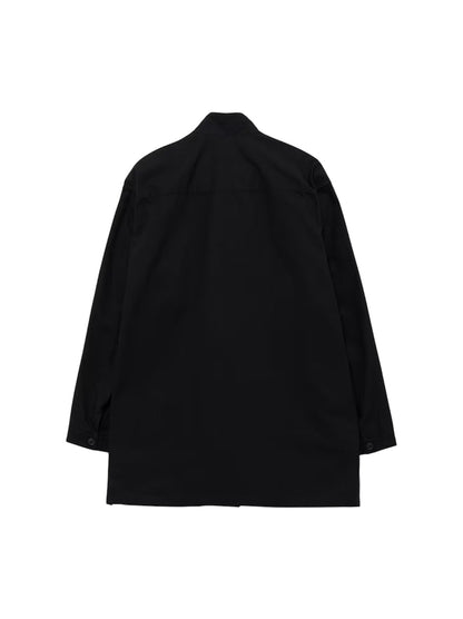 【Yohji Yamamoto POUR HOMME - ヨウジヤマモト プールオム】C/ RIP STOP ARMY BLOUSON（ブルゾン/ ブラック)
