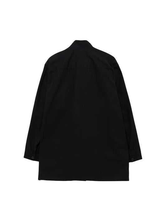 【Yohji Yamamoto POUR HOMME - ヨウジヤマモト プールオム】C/ RIP STOP ARMY BLOUSON（ブルゾン/ ブラック)