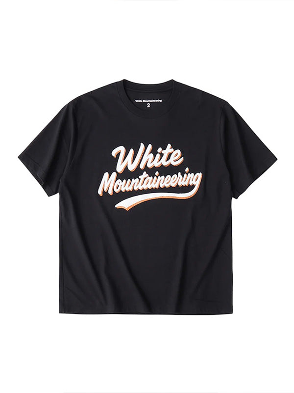 【White Mountaineering - ホワイトマウンテニアリング】WM PAINT LOGO T-SHIRT / BLACK (Tシャツ/ブラック)