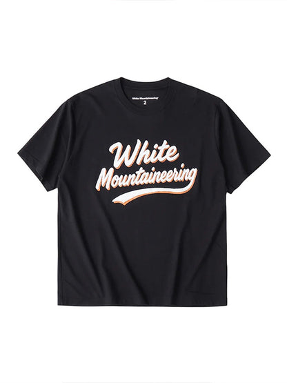 【White Mountaineering - ホワイトマウンテニアリング】WM PAINT LOGO T-SHIRT / BLACK (Tシャツ/ブラック)