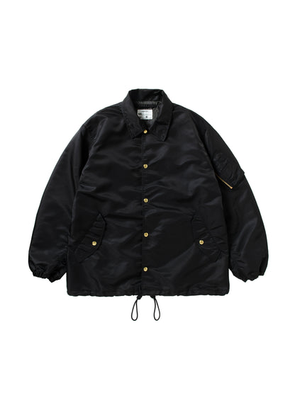 【NEXUS Ⅶ -ネクサスセブン】MA-1 COACH JKT NYLON / BLACK（ジャケット/ブラック)