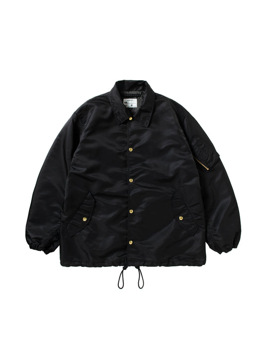 【NEXUS Ⅶ -ネクサスセブン】MA-1 COACH JKT NYLON / BLACK（ジャケット/ブラック)