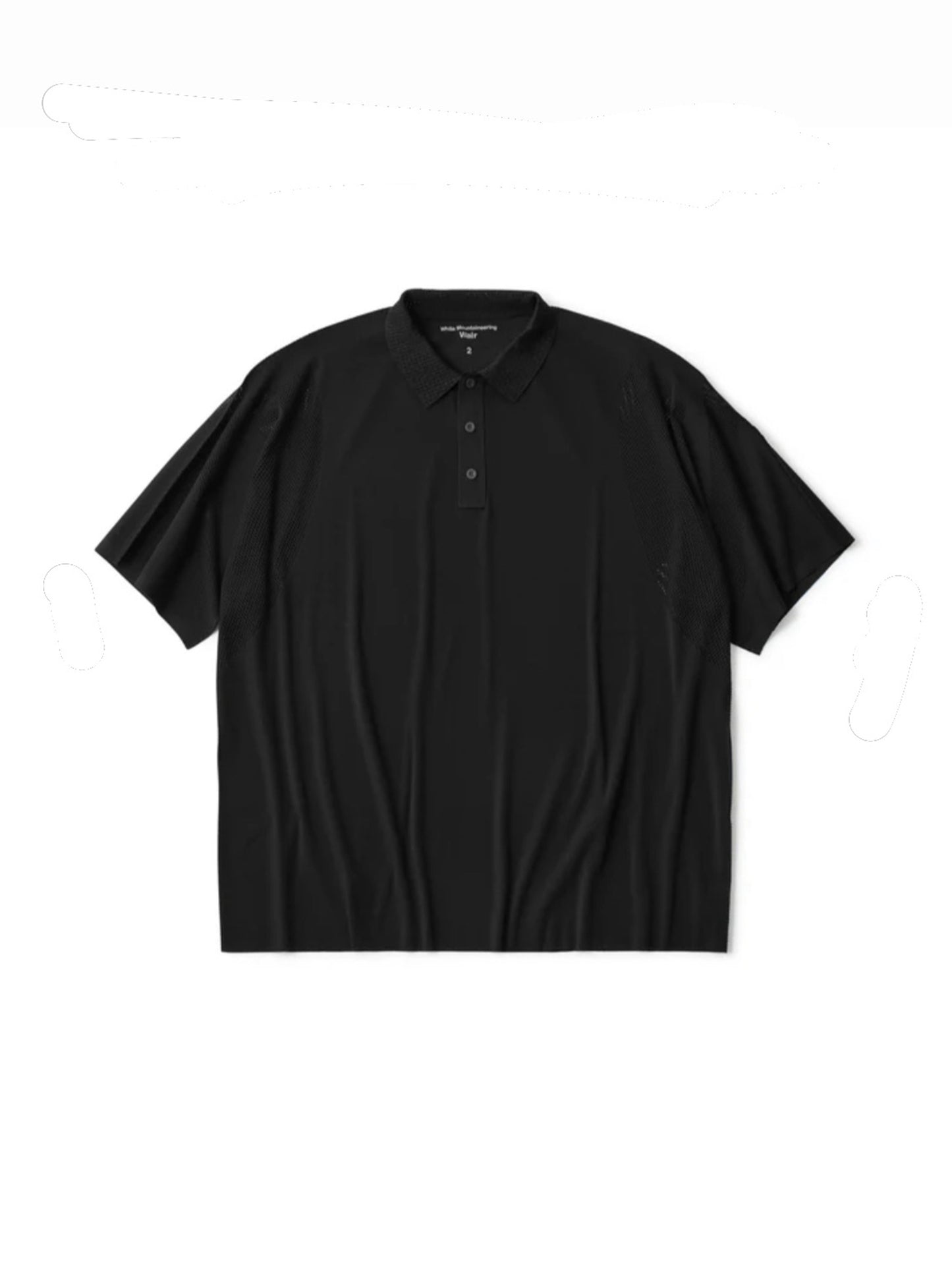 【White Mountaineering - ホワイトマウンテニアリング】Wair POLO SHIRT / BLACK (シャツ/ブラック)