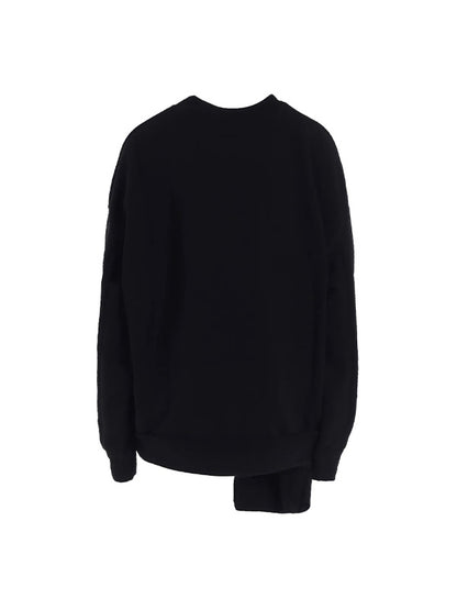 【Y's - ワイズ】SOFT FRENCHTERRY RIGHT POCKET SWEATSHIRT / BLACK (スウェット/ブラック)