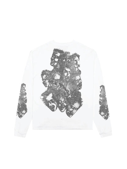【BASKETCASE  - バスケットケース】BOGEY, long sleeve / WHITE (ロンT/ホワイト)
