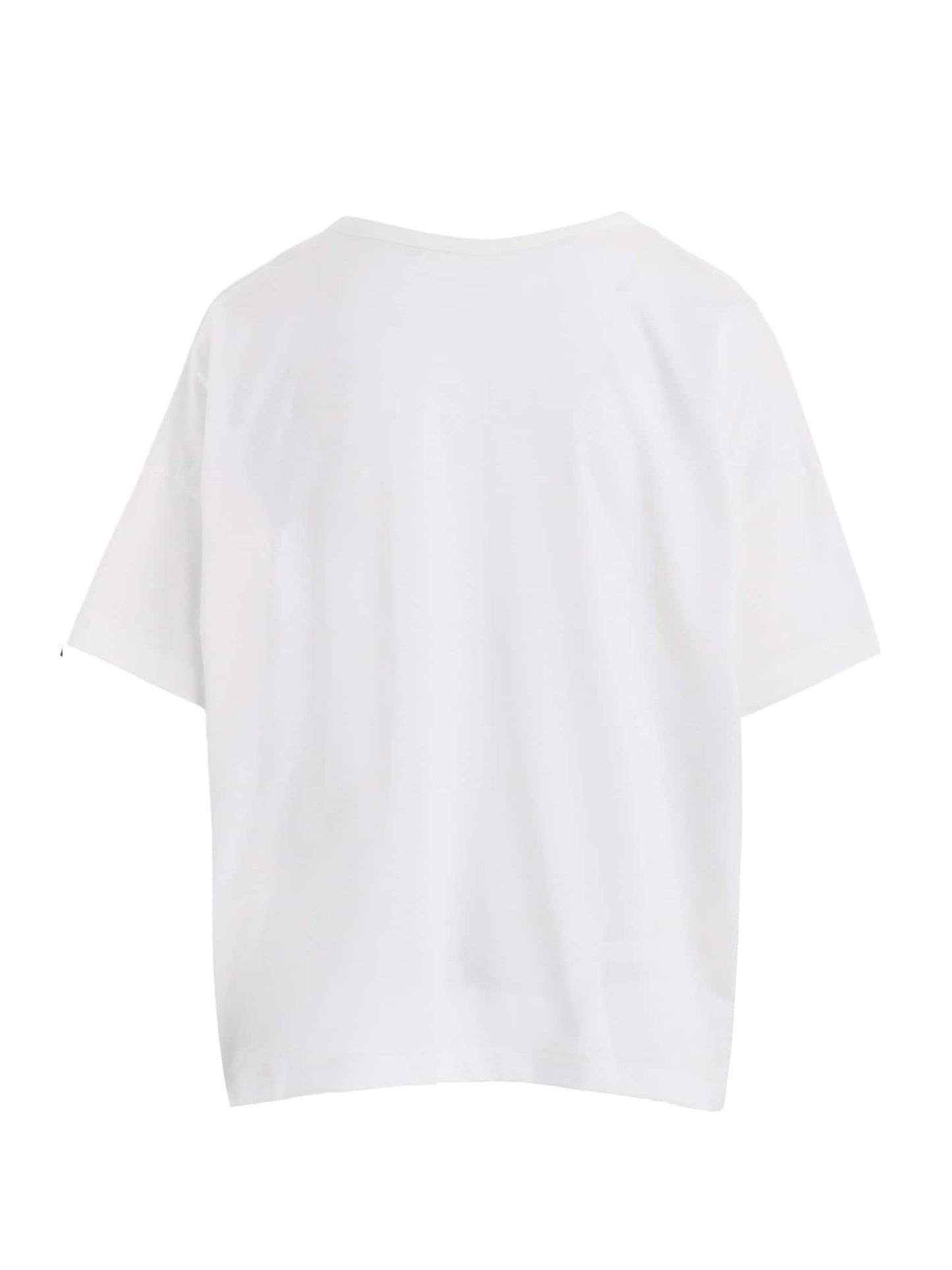 【Y's - ワイズ】Y'S COLLAGE PRINT LOOSE ROUND NECK T / BLACK (Tシャツ/ホワイト)