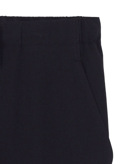 【Yohji Yamamoto POUR HOMME - ヨウジヤマモト プールオム】WOOL GABARDINE DOUBLE STITCH PANTS（パンツ/ブラック)