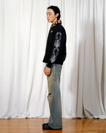 【PLEASURES - プレジャーズ】ANGEL DEMON FLIGHT JACKET / BLACK (ジャケット/ブラック)