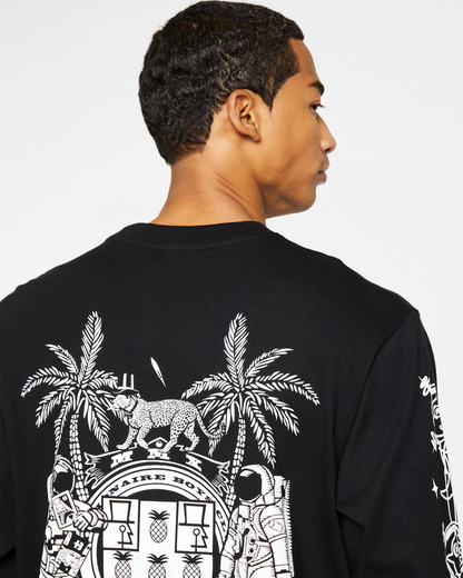 【Billionaire Boys Club-ビリオネアボーイズクラブ】 BB GRAVITY LS T-SHIRT / BLACK (ロンT/ブラック)