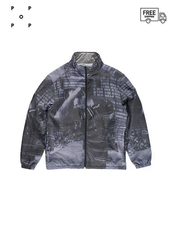 20%OFF【POP TRADING COMPANY - ポップ トレーディング カンパニー】ADAM REVERSIBLE JACKET/SILVER(アウター/マルチ・シルバー）