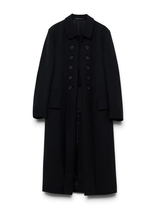 【Yohji Yamamoto POUR HOMME - ヨウジヤマモト プールオム】ARMY GABARDINE NAPOLEON JACKET（ジャケット/ ブラック)