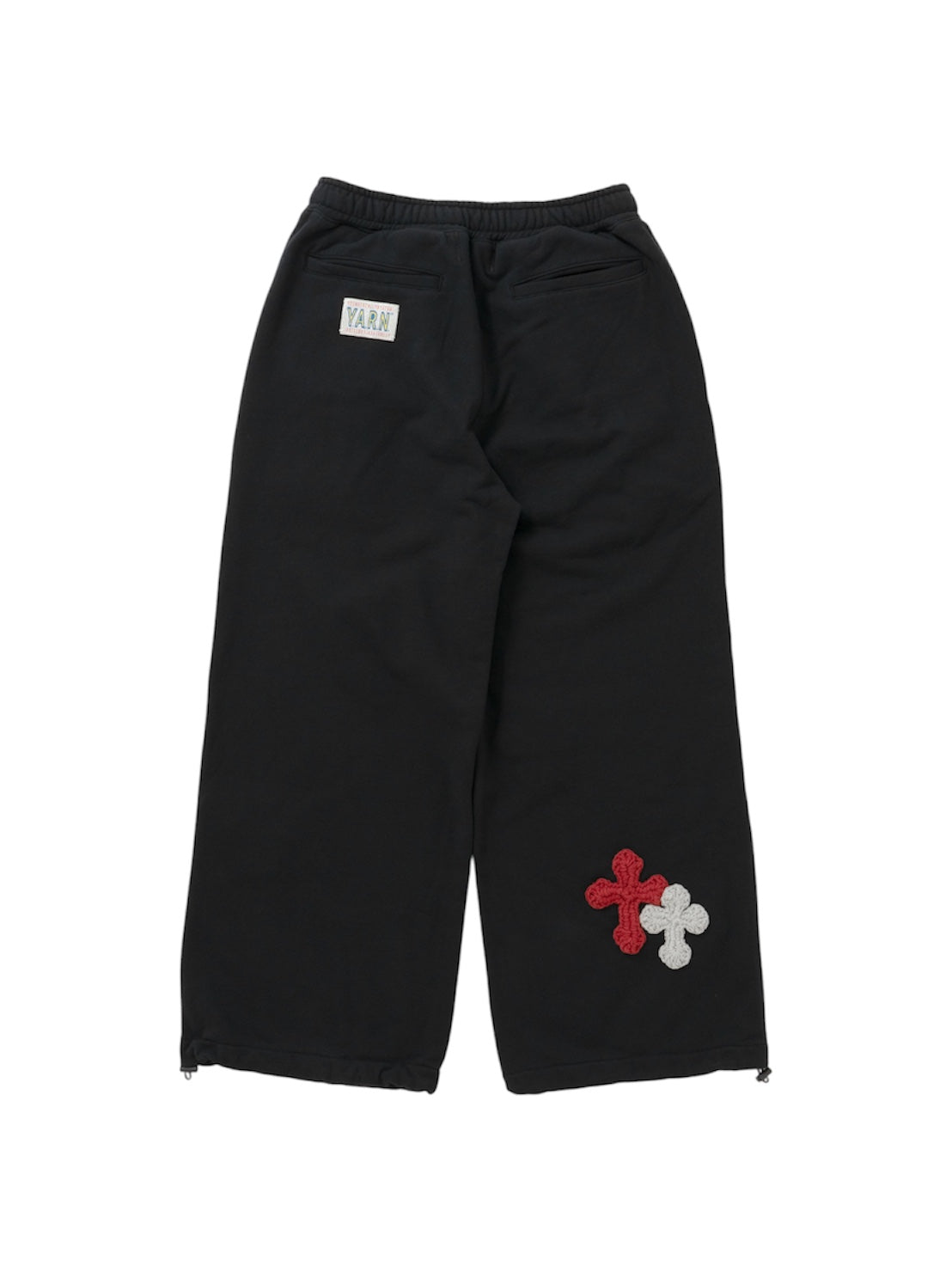 【Perfect ribs® × Y.A.R.N.】New Super Wide Sweat Pants (スウェットパンツ/ブラック)