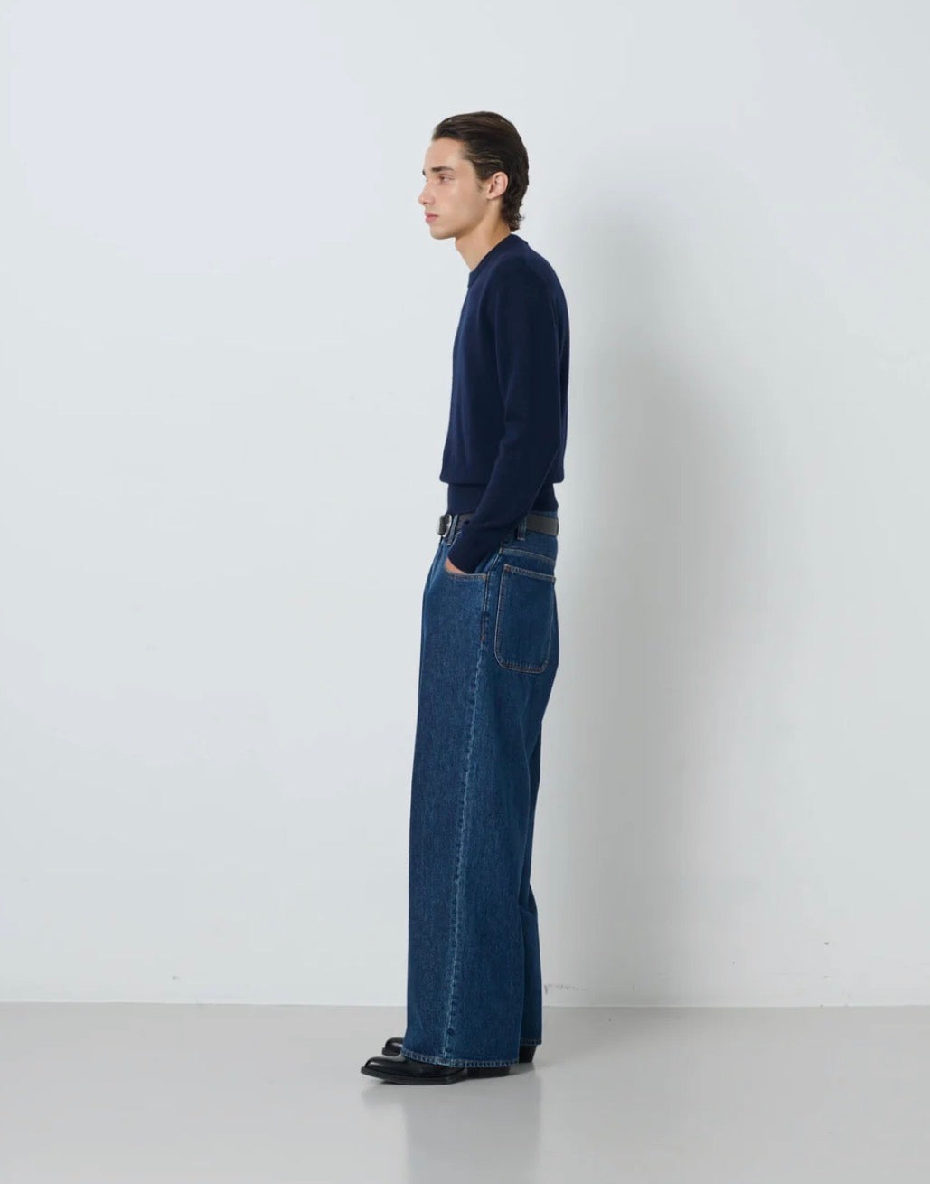 【SUN FLOWER - サンフラワー】Moon Merino /Navy (ニット/ネイビー)
