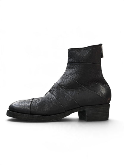 【GUIDI - グイディ】367ZB BISON BACK ZiP BOOTS  / CALF REVERSE BLACK(ブーツ/ブラック)