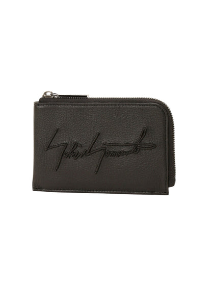 【Discord Yohji Yamamoto - ディスコード ヨウジヤマモト】Signature short wallet / Black (財布/ブラック)