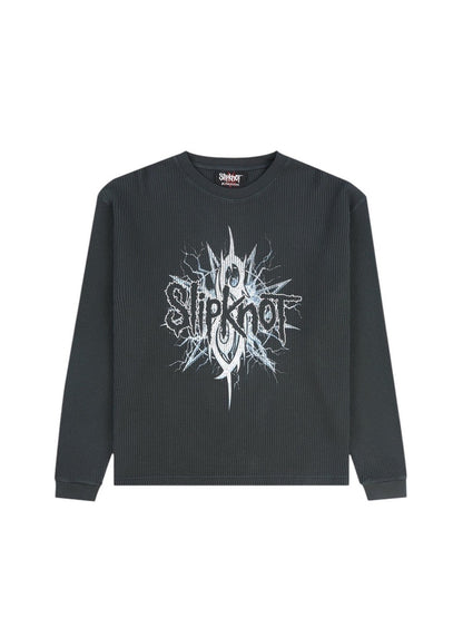 【PLEASURES - プレジャーズ】SPIT THERMAL LONG SLEEVE / FADED BLACK (ロンT/フェードブラック)