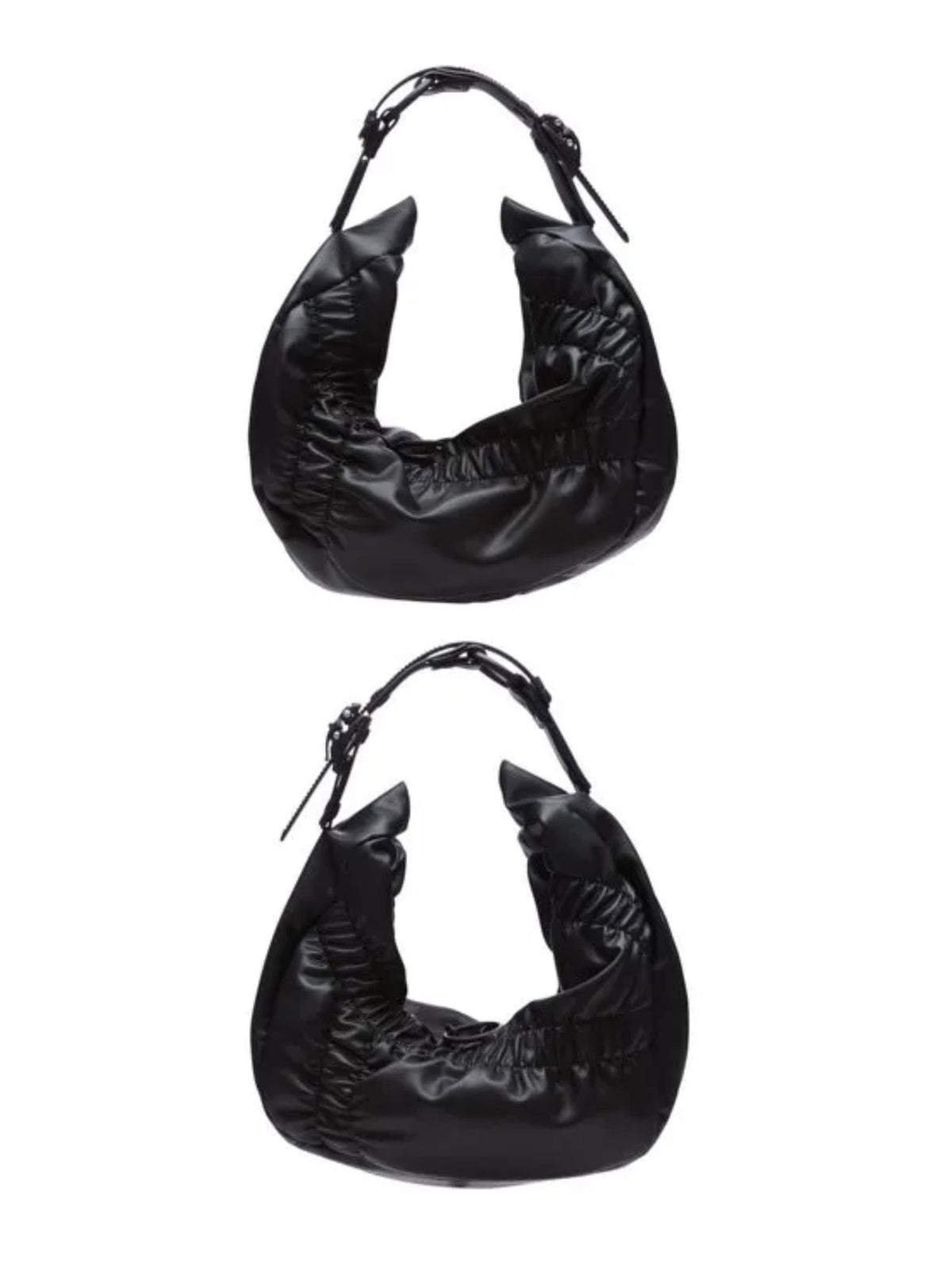 INNERRAUM - インナーラム】OBJECT HM2 SMALL CRUNCH HALF MOON BAG 