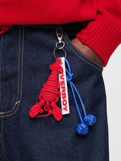 【Charles Jeffrey Loverboy - チャールズ ジェフリー ラバーボーイ】BAG CHARM IN LOBSTER / RED&BLUE (キーホルダー/レッド&ブルー)