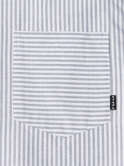 【by Parra - バイパラ】HORIZONTICALED SHIRT / BLUE (シャツ/ブルー)