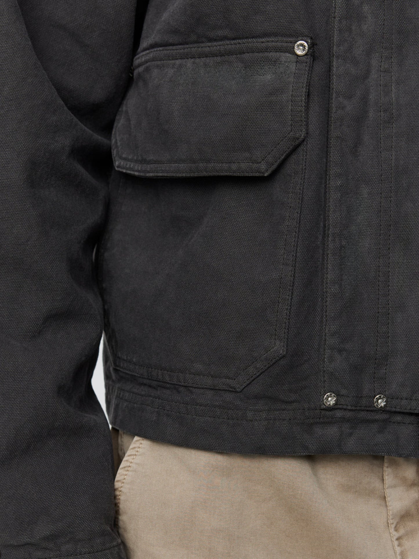 【mfpen - エムエフペン】COURIER JACKET  / WASHED GREY CANVAS (ジャケット/ウォッシュドグレーキャンバス)