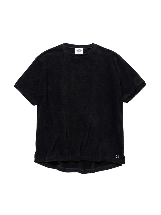 【THING FABRICS - シングファブリックス】2mm Pile T-Shirt /  Black（Tシャツ/ブラック)