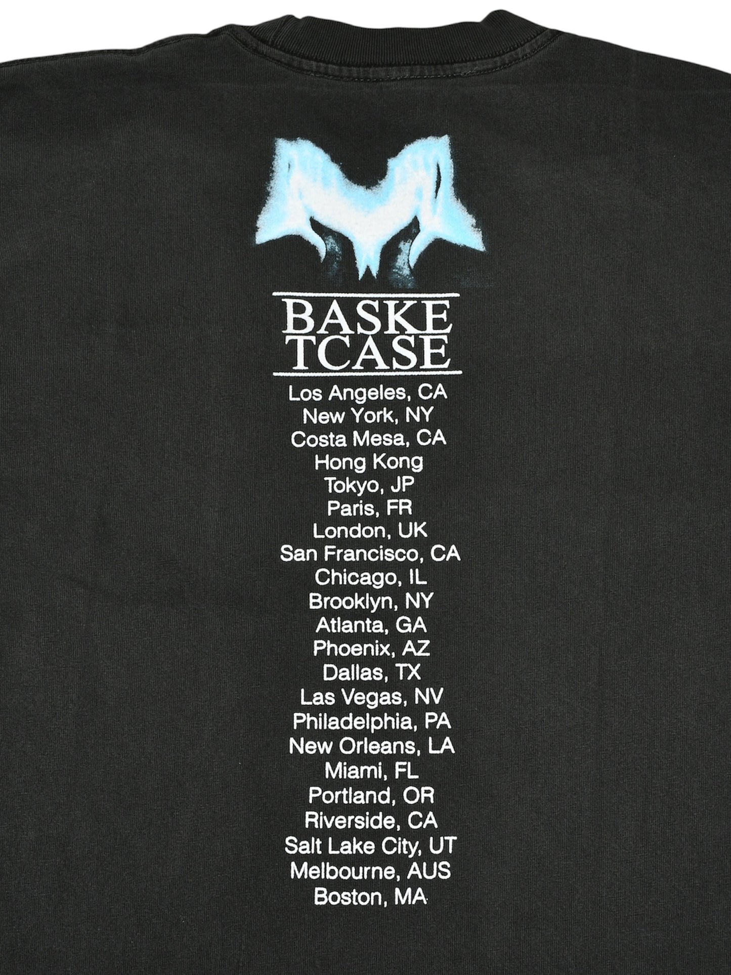 【BASKETCASE  - バスケットケース】GOHST T- SHIRT / BLACK (Tシャツ/ブラック)