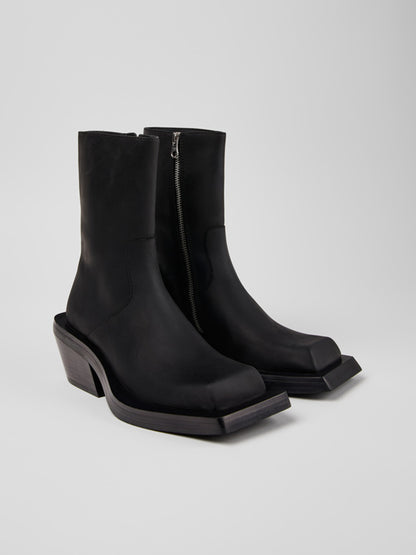 【CAMPER LAB  - カンペールラボ】QUETAL BLACK NUBUCK BOOTS / BLACK (ブーツ/ブラック)