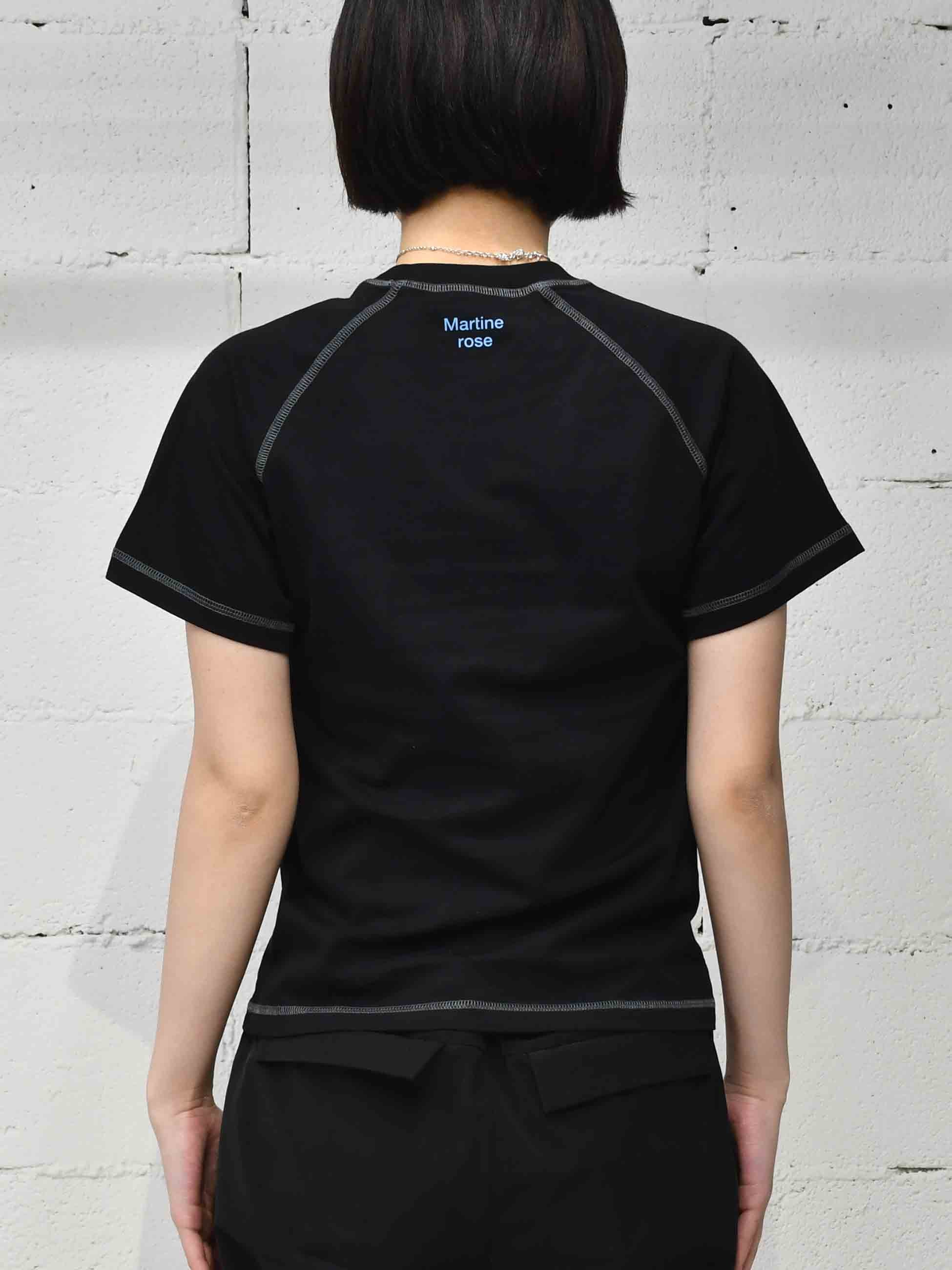 Martine Rose - マーティンローズ】RAGLAN SHRUNKEN T-SHIRT / BLACK