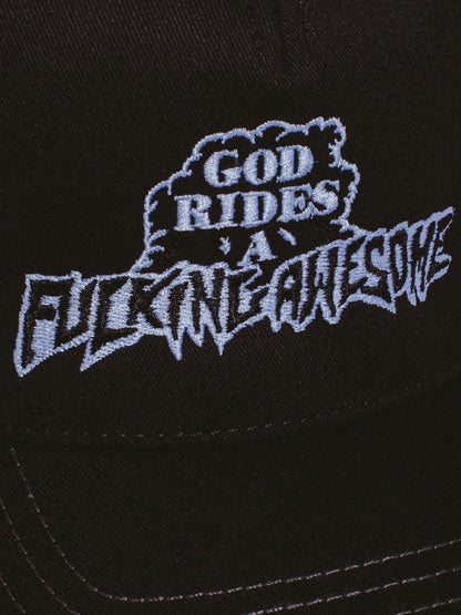 【Fucking Awesome- ファッキングオーサム】GOD RIDES FA TRUCKER HAT /  GRAY（帽子/グレー）